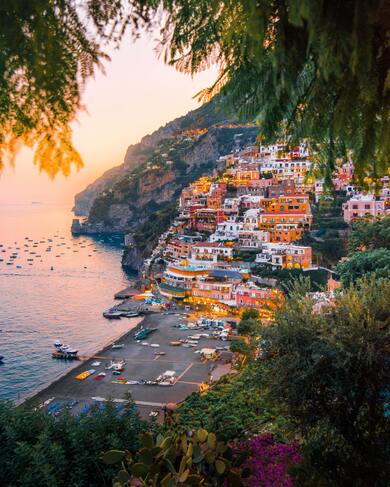 City View With Mountain and Sea