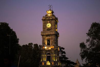 Clock Tower in City