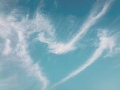Clouds Form Heart In The Sky