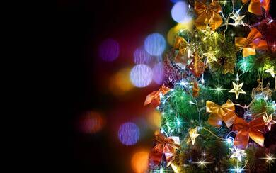 Colorful Christmas Festival Background Wallpaper