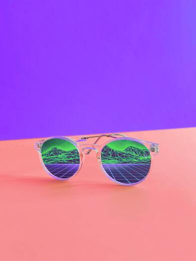 Colourful Glasses Wallpaper