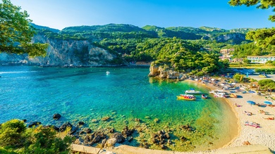 Corfu Island in Greece