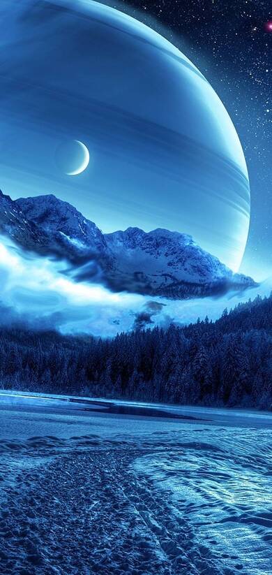 Creative Moon and Nature Fantasy Photo