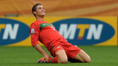 Cristiano Ronaldo Celebrating After Scoring Goal