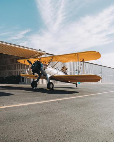 Crop Duster On Runway In Daytime Mobile Wallpaper