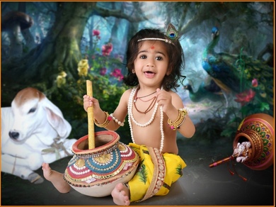 Cute Baby Photograpy in Krishna