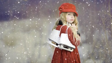 Cute Girl With Red Outfit