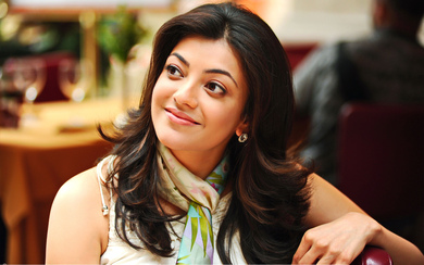 Cute Hidden Smile of Kajal