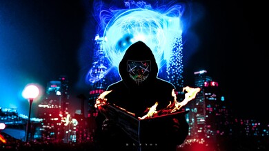 Dark Mask Men 5K Wallpaper