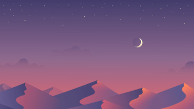 Desert and Moon Poster Pic