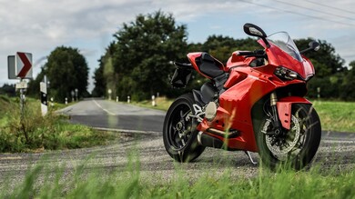 Ducati 1299 Panigale Red Bike on Road