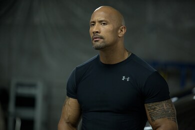 Dwayne Johnson In Black TShirt