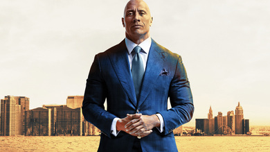 Dwayne Johnson In Formal Blue Suit