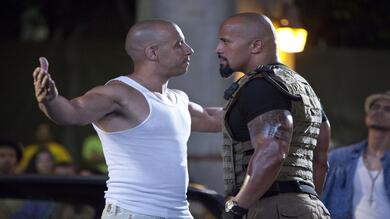 Dwayne Johnson With Vin Diesel Actor in Movie