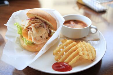 Evening Snacks Burger And Soup