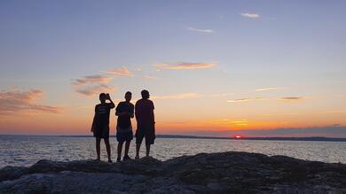 Friends Enjoying Sunrise