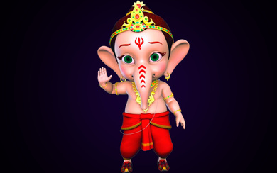 Ganesha Child Photo on Ganesh Chaturthi