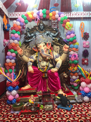 Ganesha Decoration on Ganesh Chaturthi