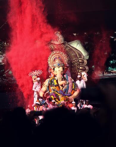 Ganesha with Color Celebration