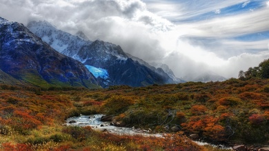 Glacier Stream Mountain Photo