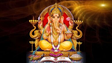 God Ganesha Digital Wallpaper