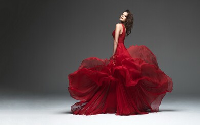 Gorgeous Red Dress Girl