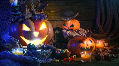 Halloween Festival Decoration 5K Wallpaper