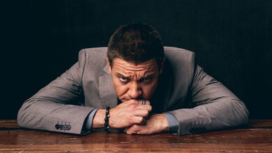 Hollywood Actor Jeremy Renner Angry Look