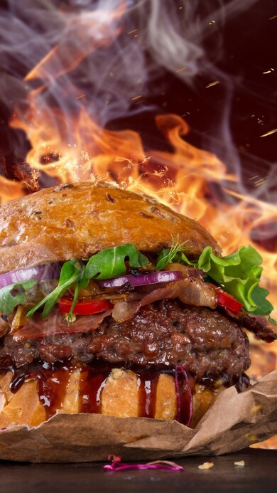 Hot and Fire Burger