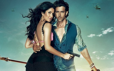 Hrithik Roshan And Katrina Kaif Romantic Wallpaper