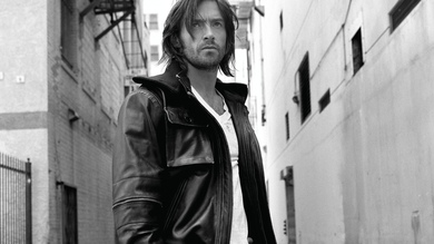 Hugh Jackman Wearing Black Jacket