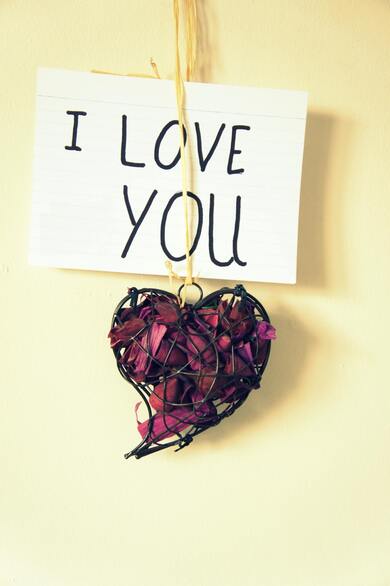 I Love You Surprise on Door Photo