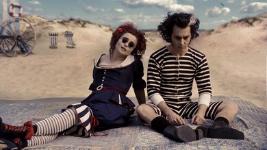 Johnny Depp With Helena Bonham Carter in Sweeney Todd The Demon Barber of Fleet Street