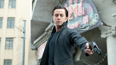 Joseph Gordon Levitt With Gun in Movie Scene