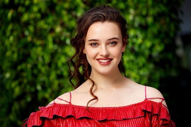 Katherine Langford in Red