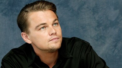 Leonardo Dicaprio In Black Shirt 4K