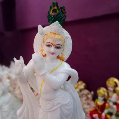 Lord Krishna White Idol