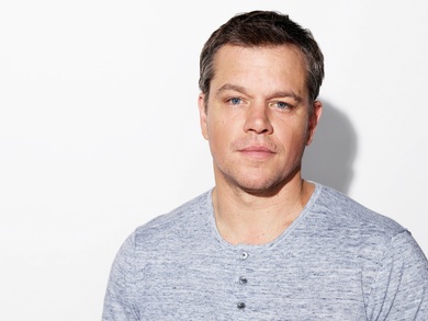 Matt Damon Innocent Look 4K Wallpaper