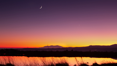 Moon after Sunset Nature Pic