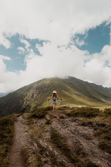 Mountain Trekking Girl