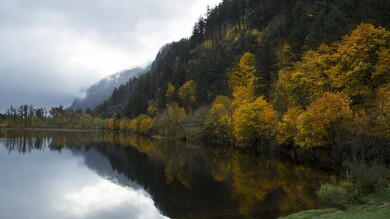 Mountains and Lake Nature Image