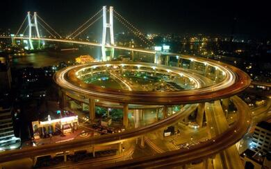 Nanpu Bridge Night View