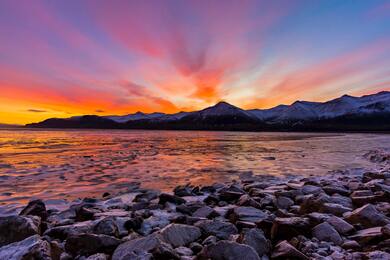 Nature Sea and Mountain Photo