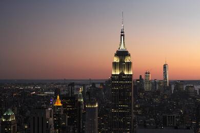 New York Empire State Building Night View