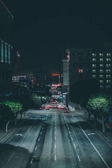 Night View of a City Photo