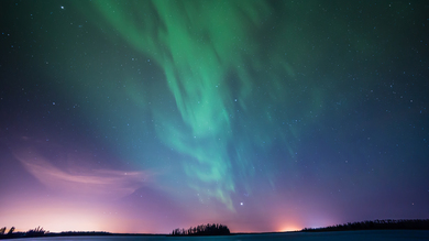 Northern Lights Astotin Lake Canada Aurora Night