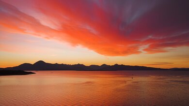 Orange Sky on River