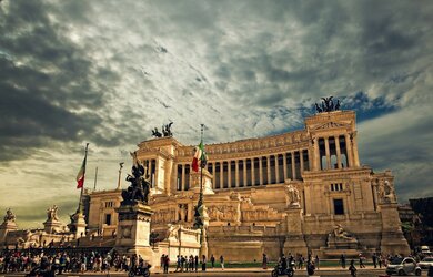 Piazza Venezia in Rome Italy Tourist Attraction