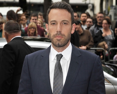 Popular American Celebrity Actor Ben Affleck In Formal Blue Suit