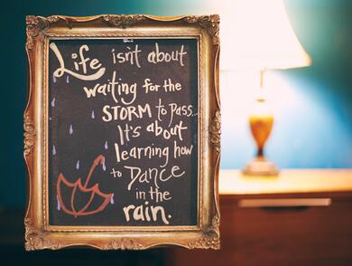 Quote on Rain and Dance